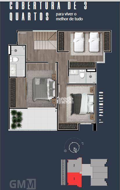 Cobertura à venda com 2 quartos, 127m² - Foto 9