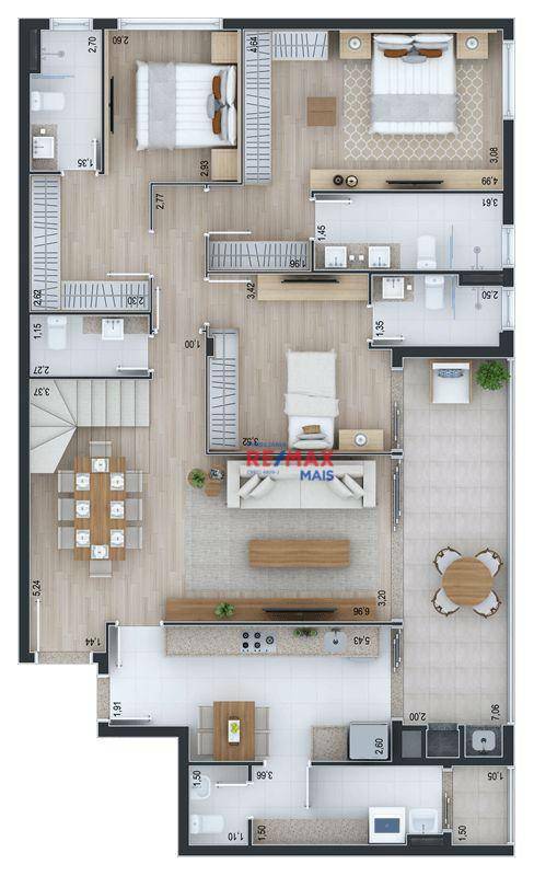 Apartamento à venda com 3 quartos, 143m² - Foto 30
