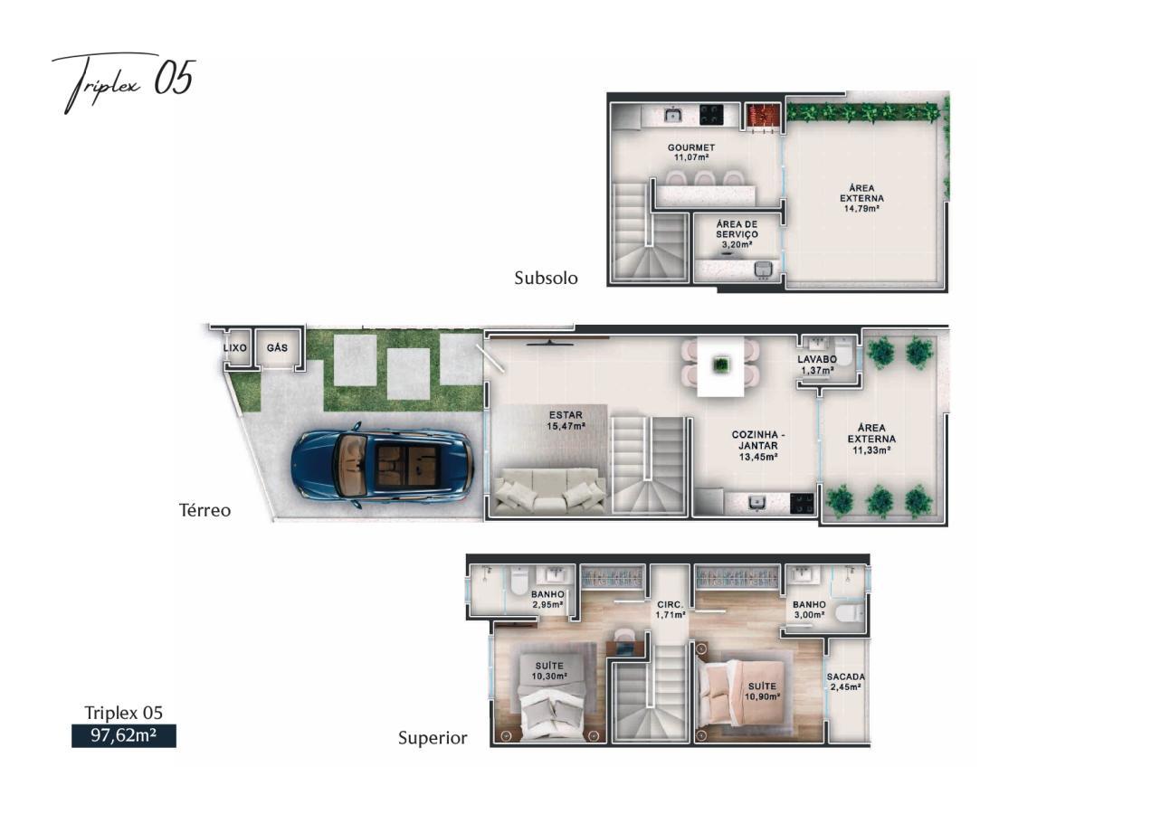 Sobrado à venda com 2 quartos, 97m² - Foto 8