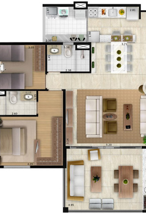 Apartamento à venda com 2 quartos, 72m² - Foto 14