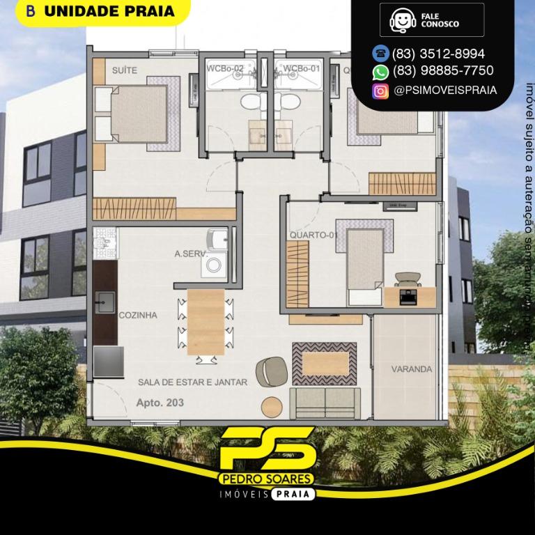 Apartamento à venda com 2 quartos, 56m² - Foto 9