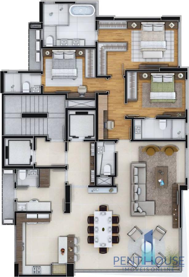 Apartamento à venda com 3 quartos, 172m² - Foto 53