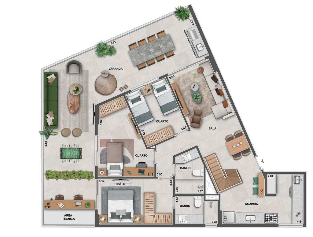 Apartamento à venda com 3 quartos, 127m² - Foto 36