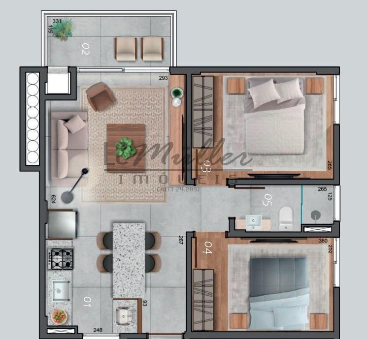 Apartamento à venda com 2 quartos - Foto 5