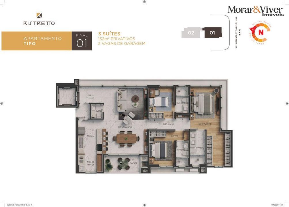 Apartamento à venda com 3 quartos, 133m² - Foto 25