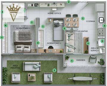 Apartamento à venda com 2 quartos, 42m² - Foto 6