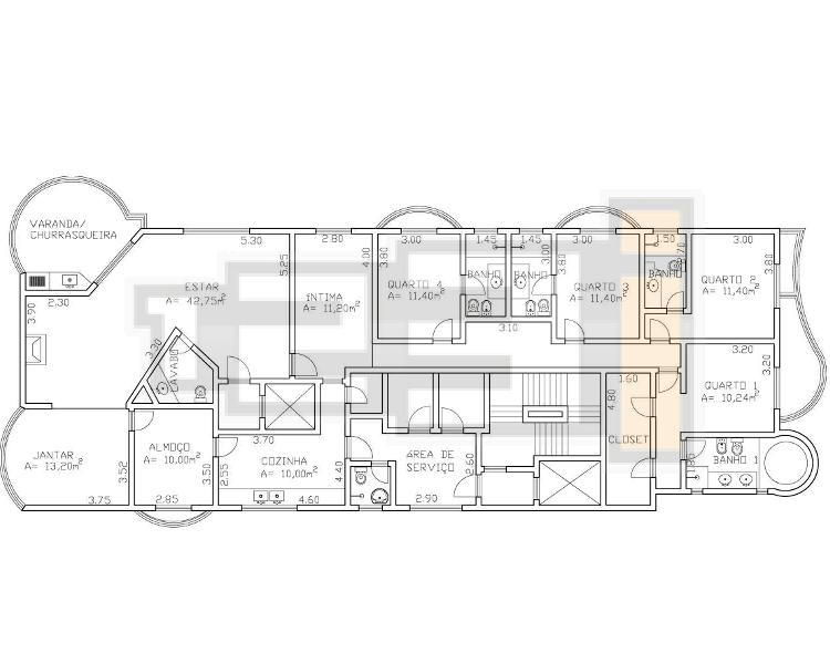 Apartamento à venda com 4 quartos, 264m² - Foto 4