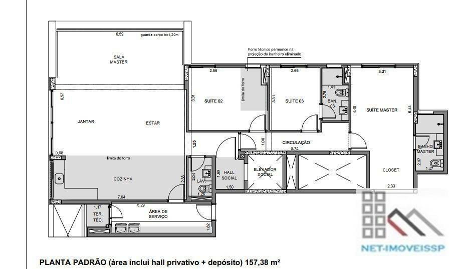 Apartamento à venda com 3 quartos, 157m² - Foto 47