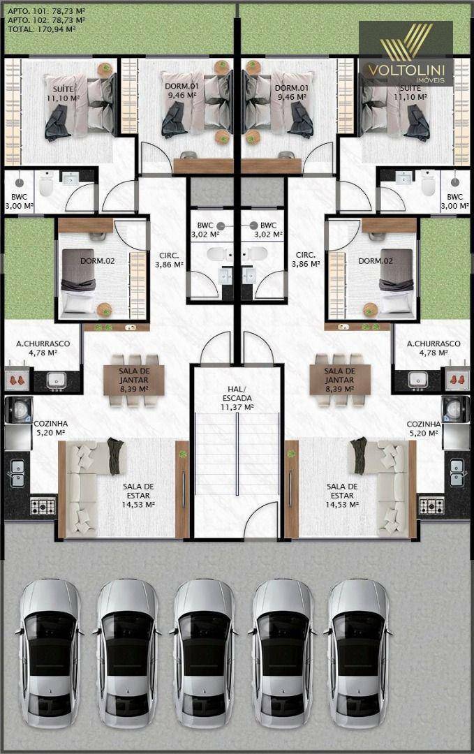 Apartamento à venda com 3 quartos, 78m² - Foto 4