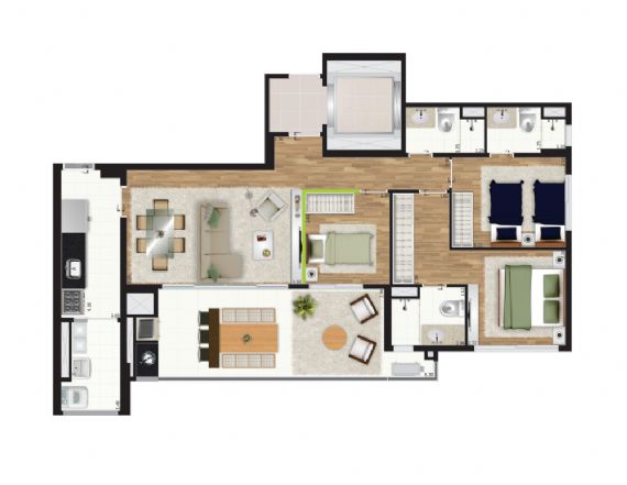 Apartamento à venda com 3 quartos, 100m² - Foto 6