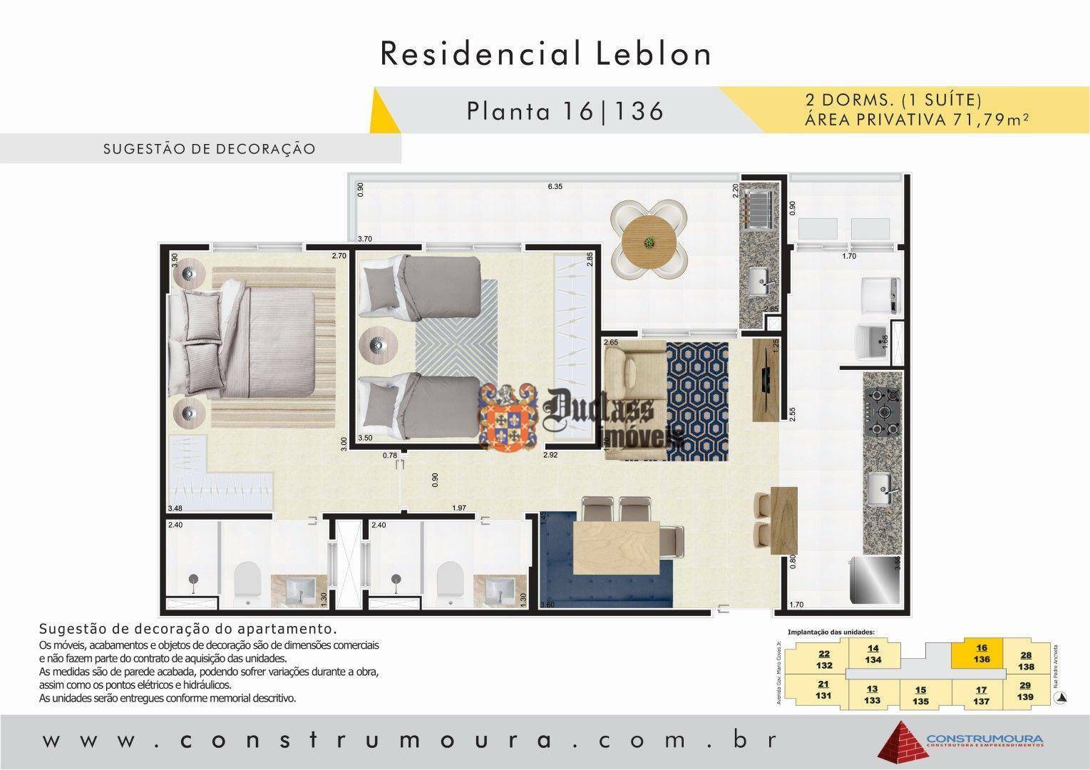 Apartamento à venda com 2 quartos, 71m² - Foto 3