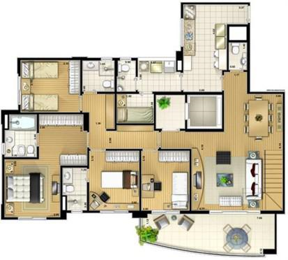 Apartamento à venda com 4 quartos, 265m² - Foto 9