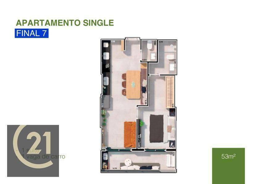 Apartamento à venda com 1 quarto, 45m² - Foto 11