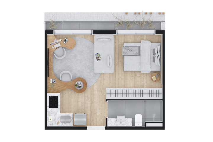 Apartamento à venda com 1 quarto, 3108m² - Foto 32