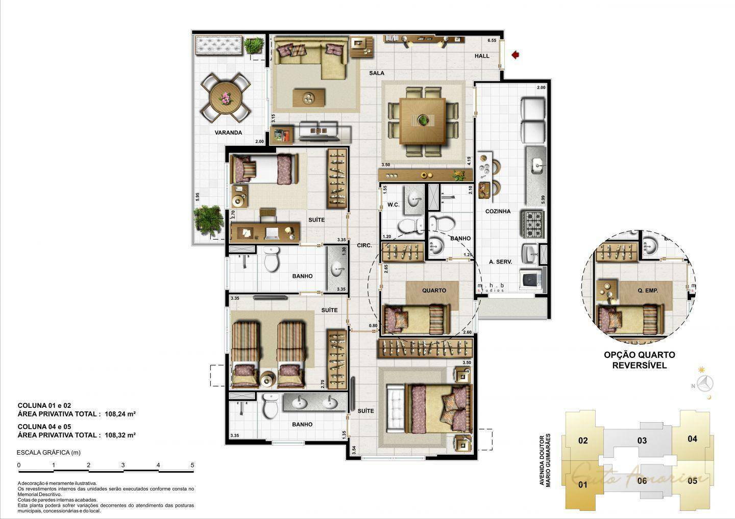 Apartamento à venda e aluguel com 4 quartos, 104m² - Foto 45