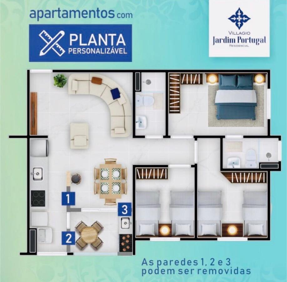 Apartamento à venda com 3 quartos, 73m² - Foto 1