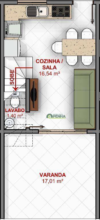 Sobrado à venda com 2 quartos, 78m² - Foto 4