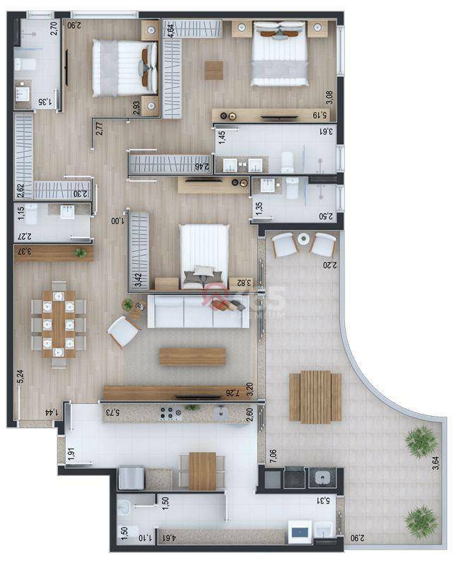 Cobertura à venda com 3 quartos, 300m² - Foto 44