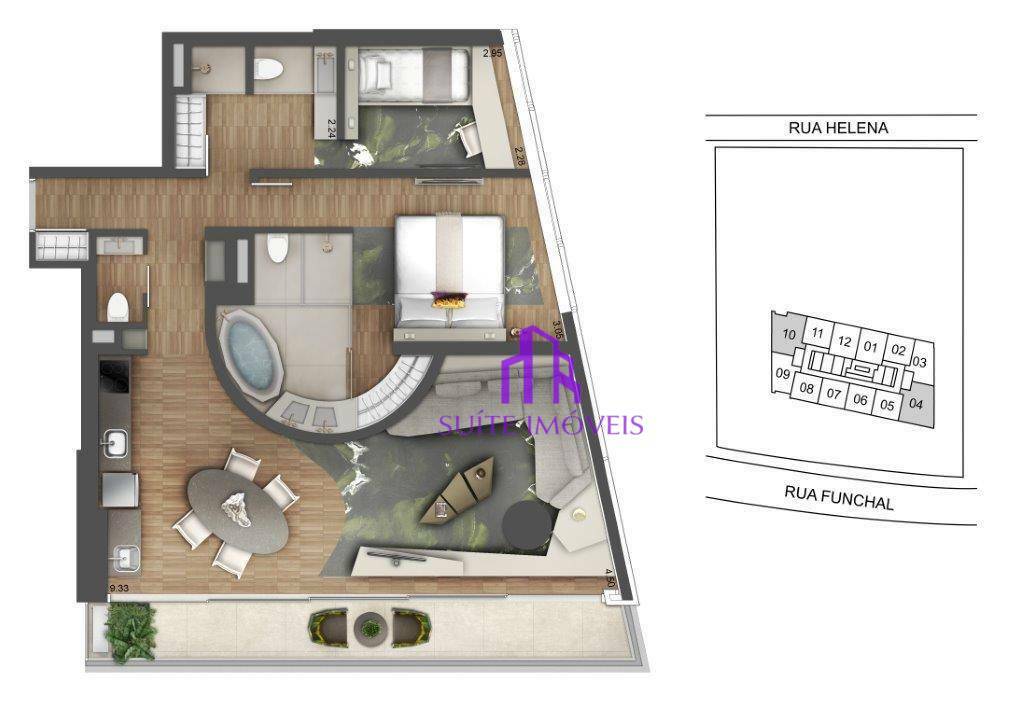 Apartamento à venda com 1 quarto, 68m² - Foto 23