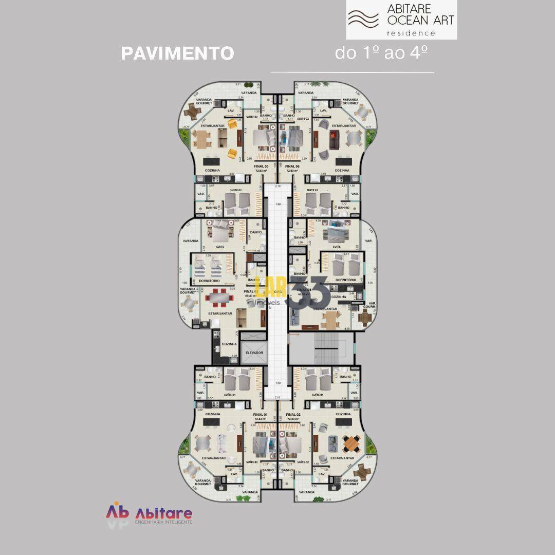 Apartamento à venda com 2 quartos, 69m² - Foto 18