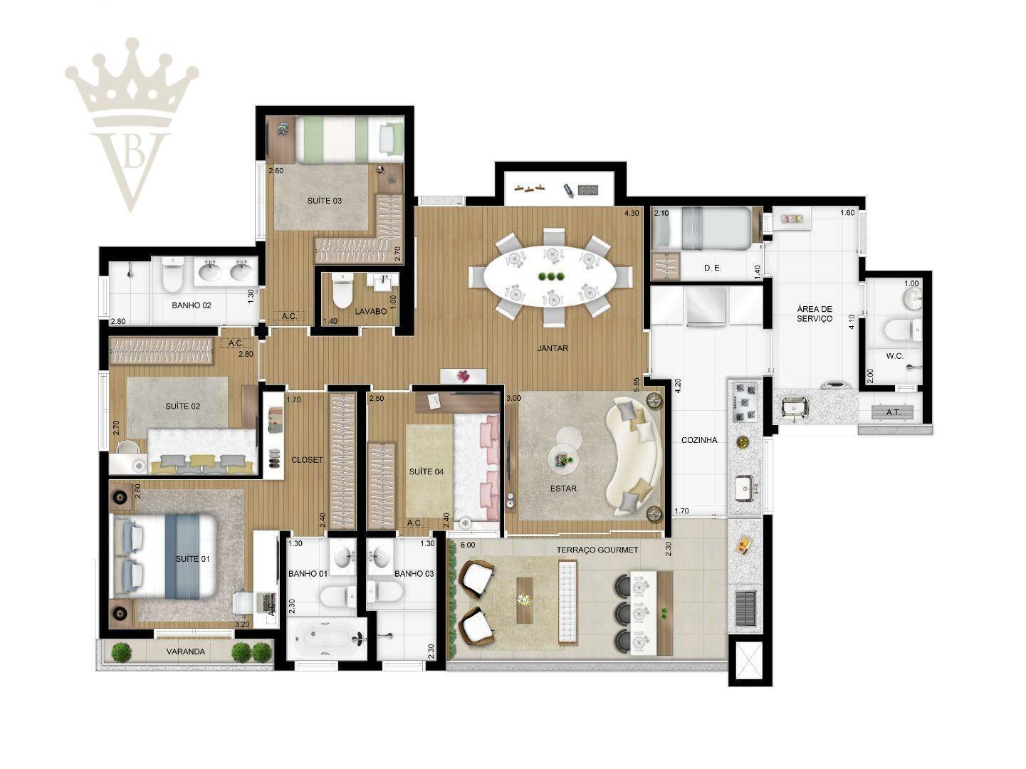 Apartamento à venda com 4 quartos, 128m² - Foto 30