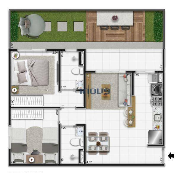 Apartamento à venda com 2 quartos, 49m² - Foto 19