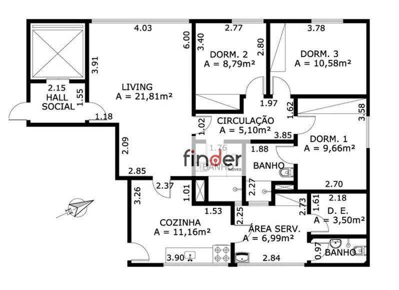 Apartamento à venda com 3 quartos, 103m² - Foto 25