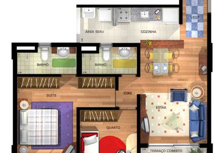 Apartamento à venda com 2 quartos, 66m² - Foto 7