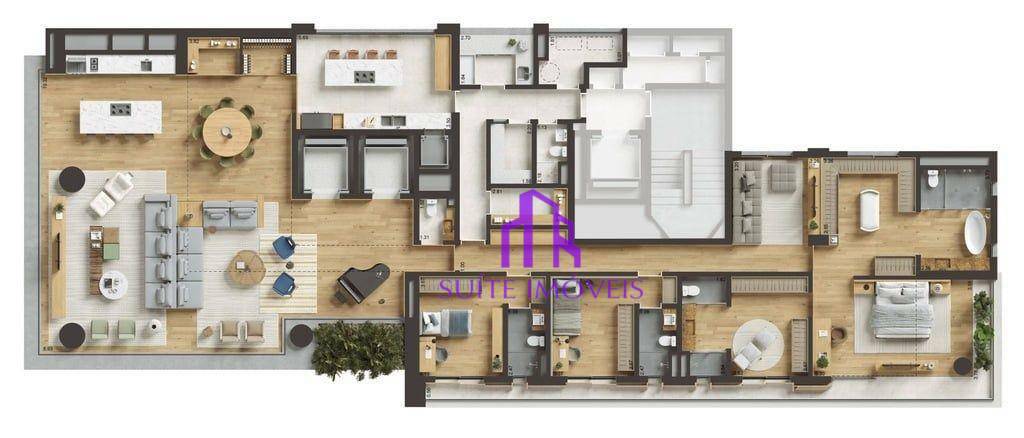 Apartamento à venda com 4 quartos, 362m² - Foto 6