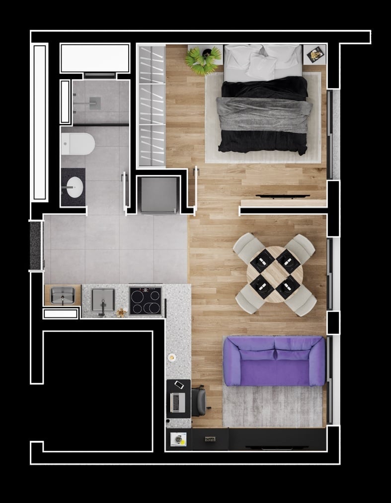 Apartamento à venda com 2 quartos, 5725m² - Foto 41