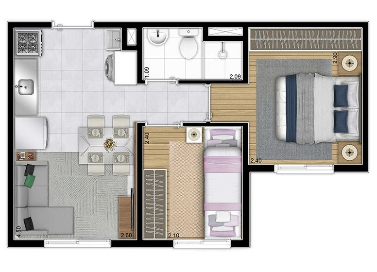 Apartamento à venda com 2 quartos, 32m² - Foto 14