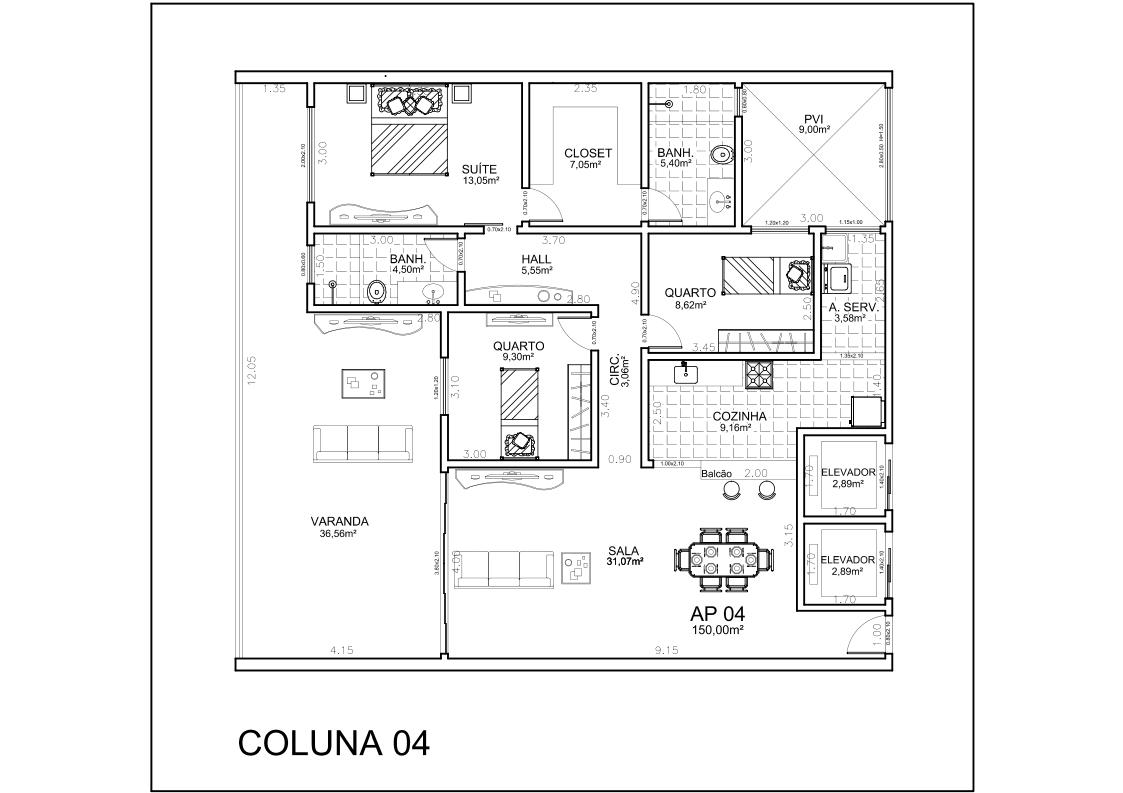 Apartamento à venda com 3 quartos, 153m² - Foto 11