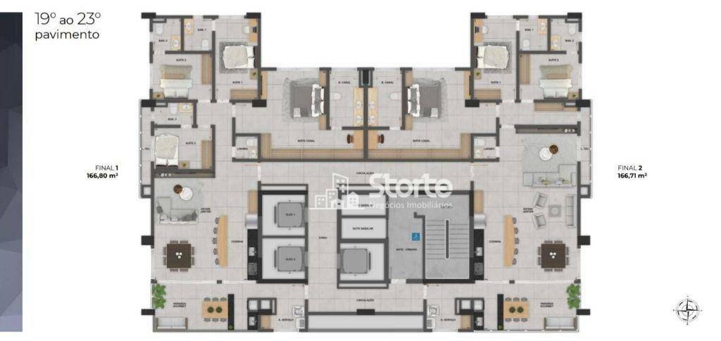 Apartamento à venda com 3 quartos, 117m² - Foto 33