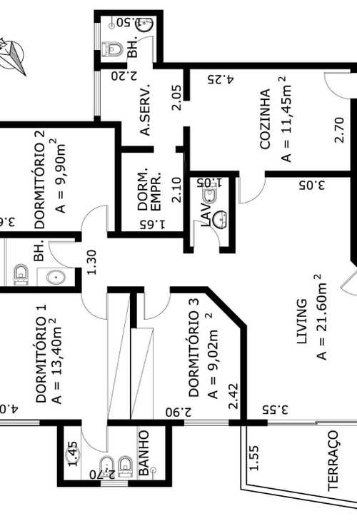 Apartamento à venda com 3 quartos, 93m² - Foto 5