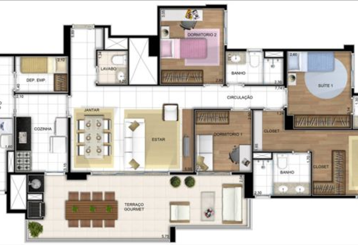 Apartamento à venda com 4 quartos, 127m² - Foto 6