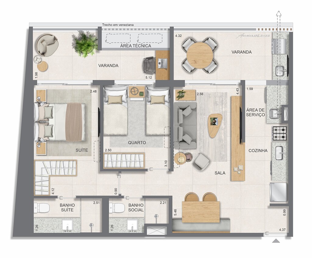 Apartamento à venda com 2 quartos, 77m² - Foto 26