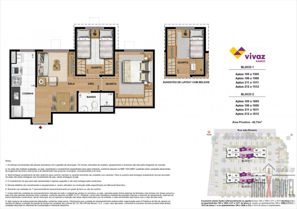 Apartamento à venda com 2 quartos, 45m² - Foto 4