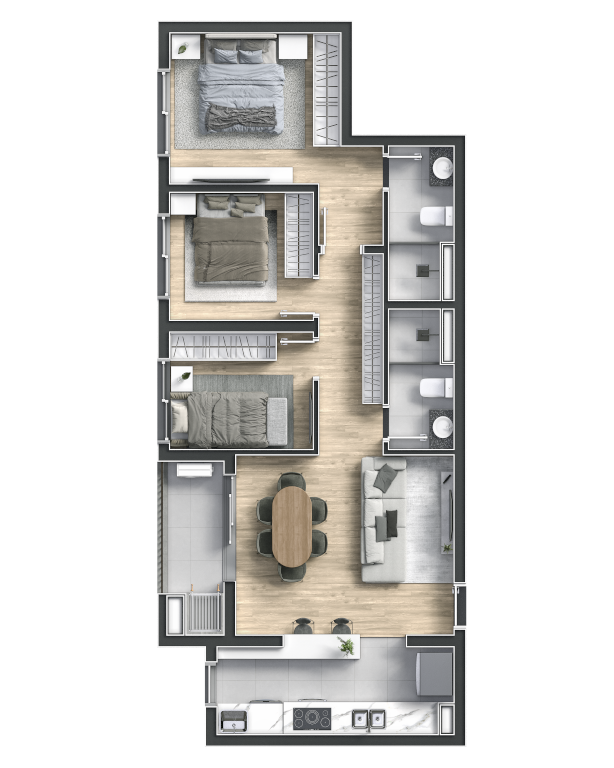 Apartamento à venda com 3 quartos, 7023m² - Foto 22