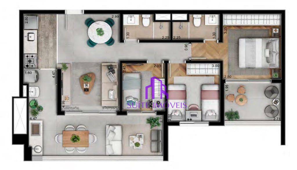 Apartamento à venda com 3 quartos, 127m² - Foto 33