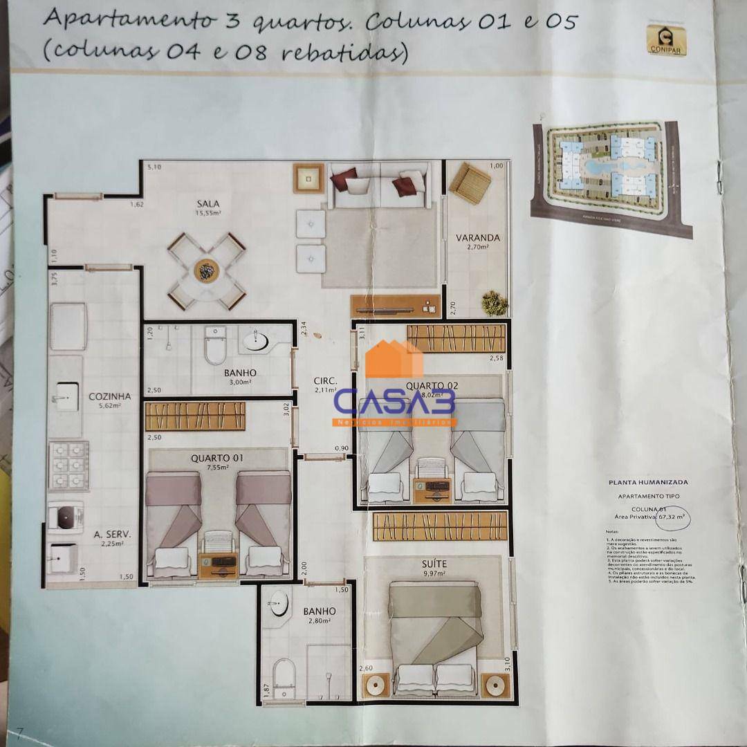 Apartamento à venda com 3 quartos, 67m² - Foto 19