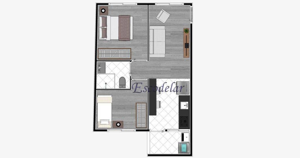 Apartamento à venda com 2 quartos, 40m² - Foto 15