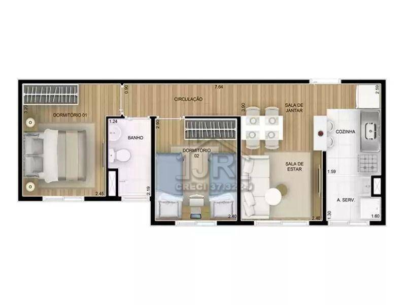 Apartamento à venda com 2 quartos, 43m² - Foto 52