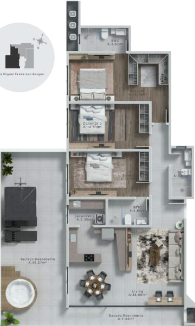 Apartamento à venda com 2 quartos, 9361m² - Foto 31