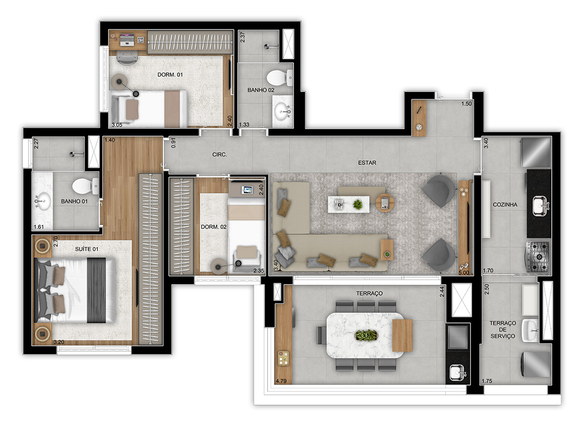 Apartamento à venda com 3 quartos, 92m² - Foto 16