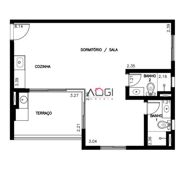 Apartamento à venda com 1 quarto, 53m² - Foto 9