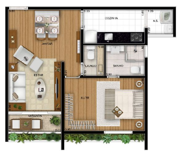 Apartamento à venda com 1 quarto, 48m² - Foto 5