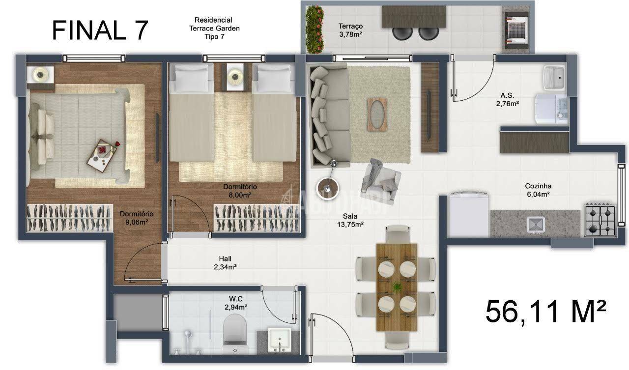 Apartamento à venda com 2 quartos, 57m² - Foto 33