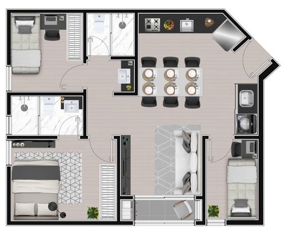 Apartamento à venda com 2 quartos, 355m² - Foto 16