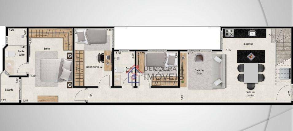 Cobertura à venda com 3 quartos, 120m² - Foto 2