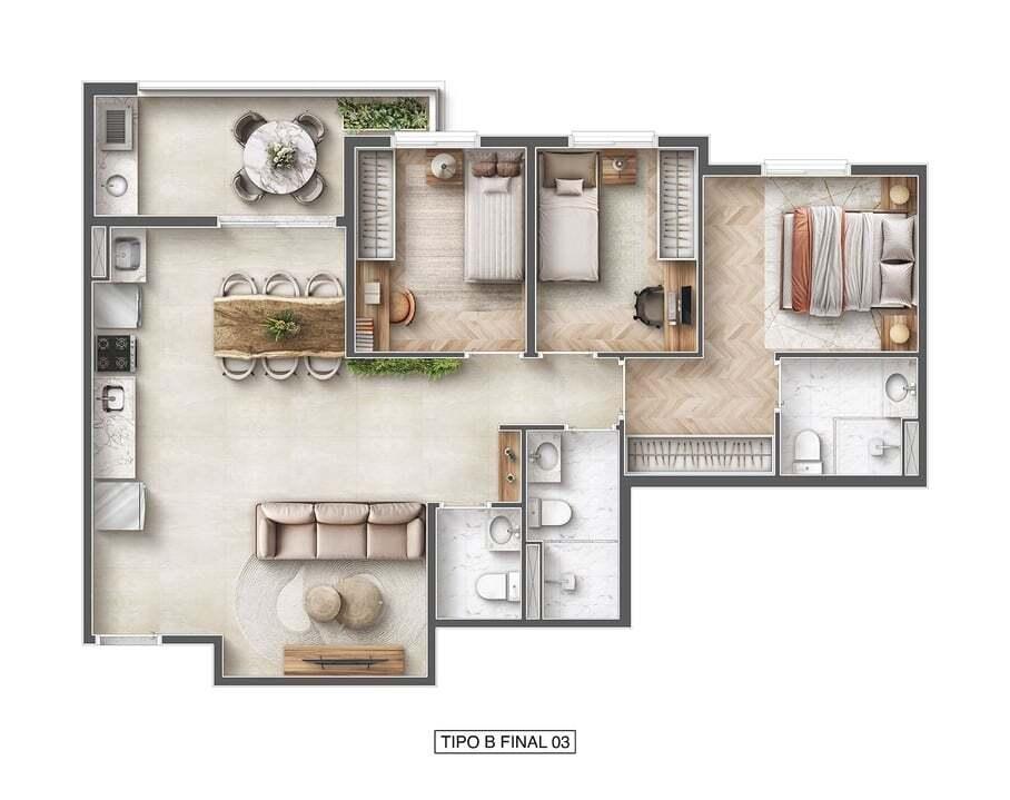 Apartamento à venda com 3 quartos, 75m² - Foto 20